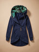 Isa Zip-Up Hooded Jacket with Leaf-Print Lining - image 1