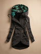 Isa Zip-Up Hooded Jacket with Leaf-Print Lining - image 3