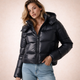 Svea Cropped Hooded Puffer Jacket - image 1