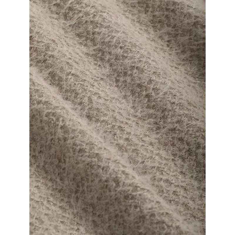 Aafke Cropped Fuzzy Knit Long-Sleeve Top - image 6