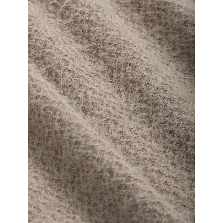 Aafke Cropped Fuzzy Knit Long-Sleeve Top - image 6