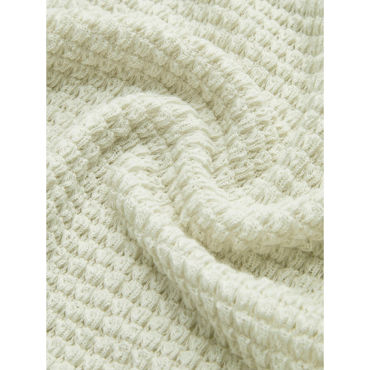 Remi Cropped Waffle-Knit Long-Sleeve Top - image 5