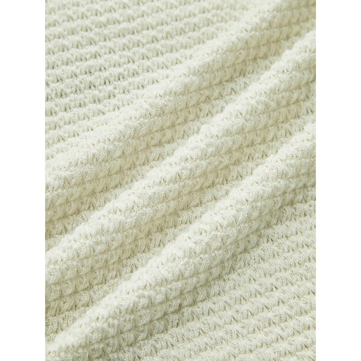 Remi Cropped Waffle-Knit Long-Sleeve Top - image 6
