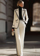 Chloe | Women's Double-Breasted Suit Set with Wide-Leg Pants