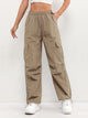 Clemence | Women's Cropped Oversized Trousers for Layering in Brown