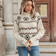 Evy Fair Isle Turtleneck Sweater with Cable Knit - image 6
