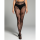 Bea High-Waisted Fishnet Tights with Skull Pattern - image 1