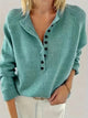 Merel Henley Knit Sweater with Button Placket - image 1
