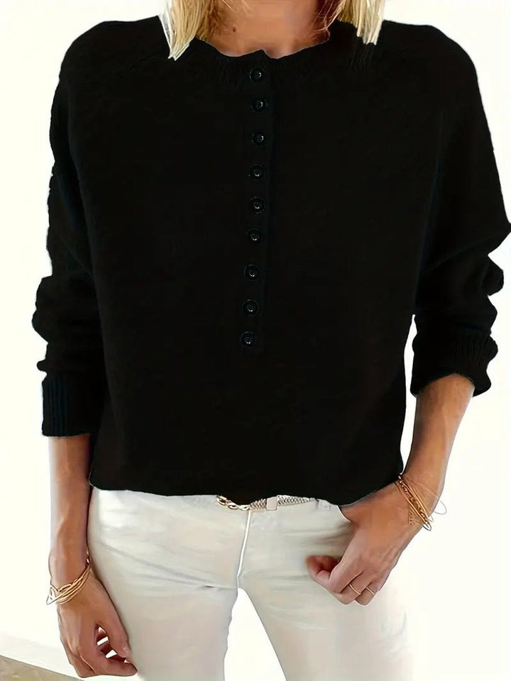 Merel Henley Knit Sweater with Button Placket - image 12