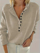 Merel Henley Knit Sweater with Button Placket - image 4