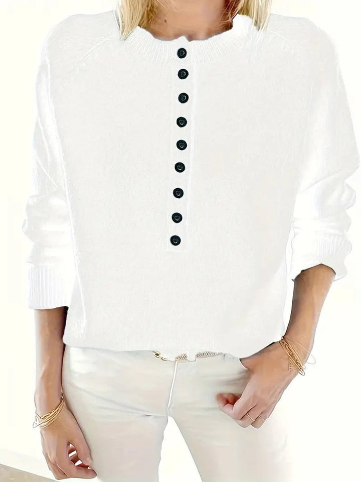 Merel Henley Knit Sweater with Button Placket - image 9