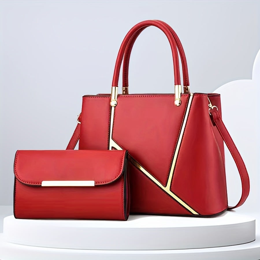 Fieke Two-Piece Faux Leather Tote and Crossbody Set - image 13