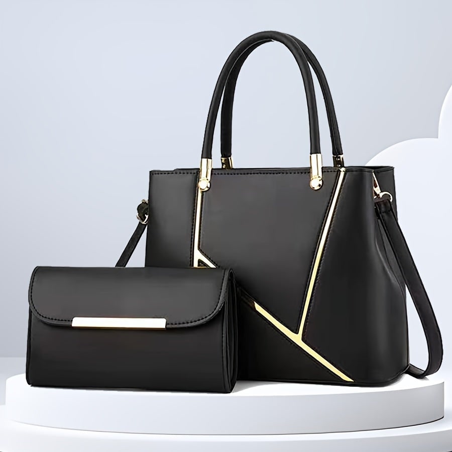 Fieke Two-Piece Faux Leather Tote and Crossbody Set - image 7
