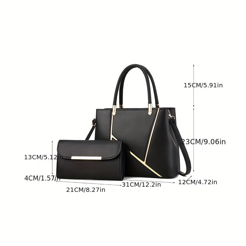 Fieke Two-Piece Faux Leather Tote and Crossbody Set - image 8
