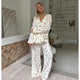 Floortje Heart Print Cotton Gauze Pajama Set - image 1