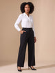 Femke High-Waist Wide-Leg Stretch Trousers with Pockets - image 10