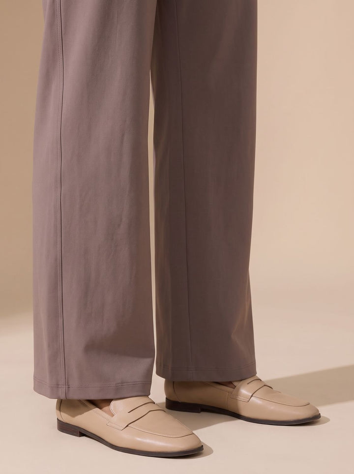 Femke High-Waist Wide-Leg Stretch Trousers with Pockets - image 5