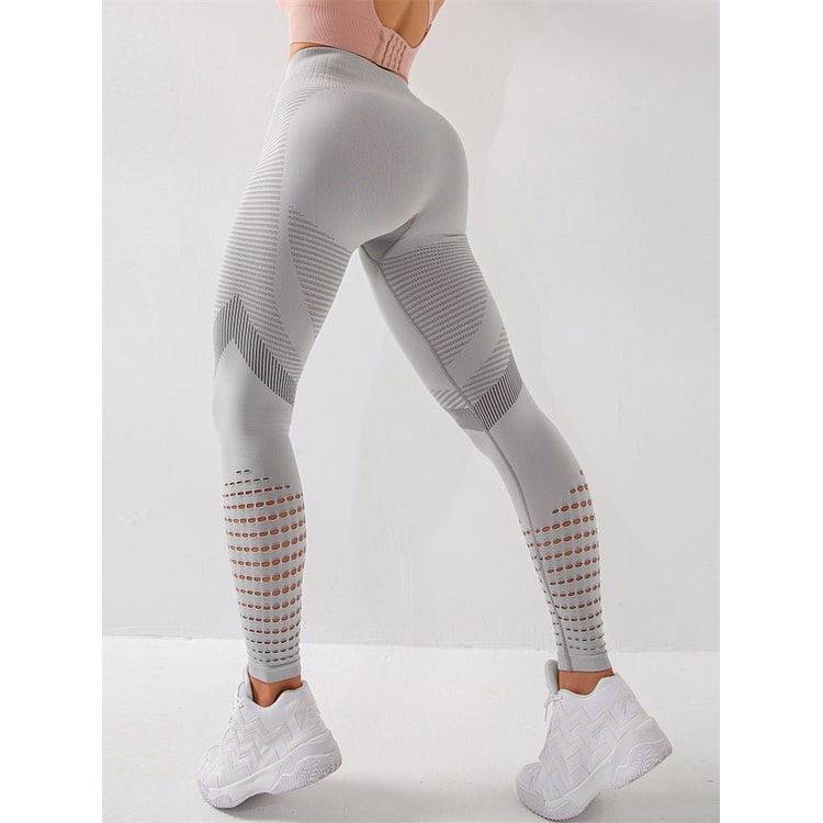 Britt High-Waisted Seamless Leggings with Eyelet Detail - image 2