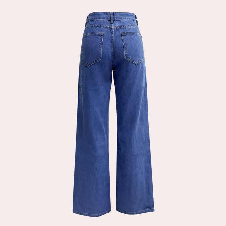 Anja High-Waisted Wide-Leg Five-Pocket Jeans - image 5