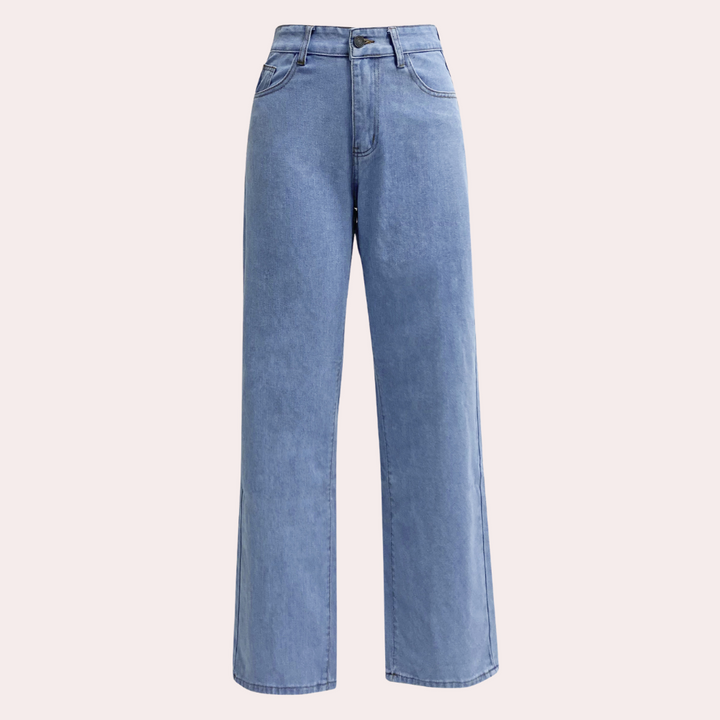 Anja High-Waisted Wide-Leg Five-Pocket Jeans - image 6