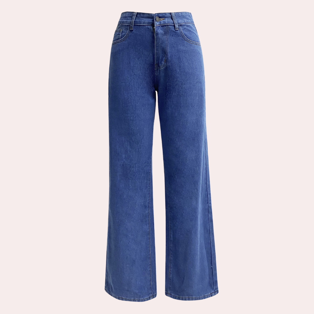 Anja High-Waisted Wide-Leg Five-Pocket Jeans - image 7