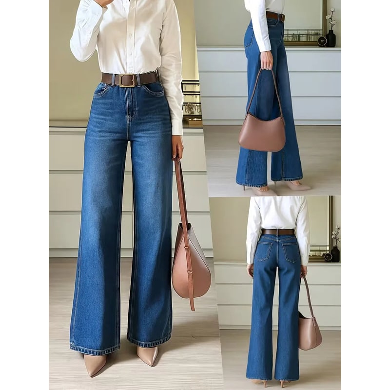 Noortje High-Waisted Wide-Leg Jeans - image 9