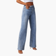 Manouk High-Waisted Wide-Leg Jeans with Front Seams - image 1