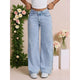 Senna High-Waisted Wide-Leg Jeans in Light Wash - image 1
