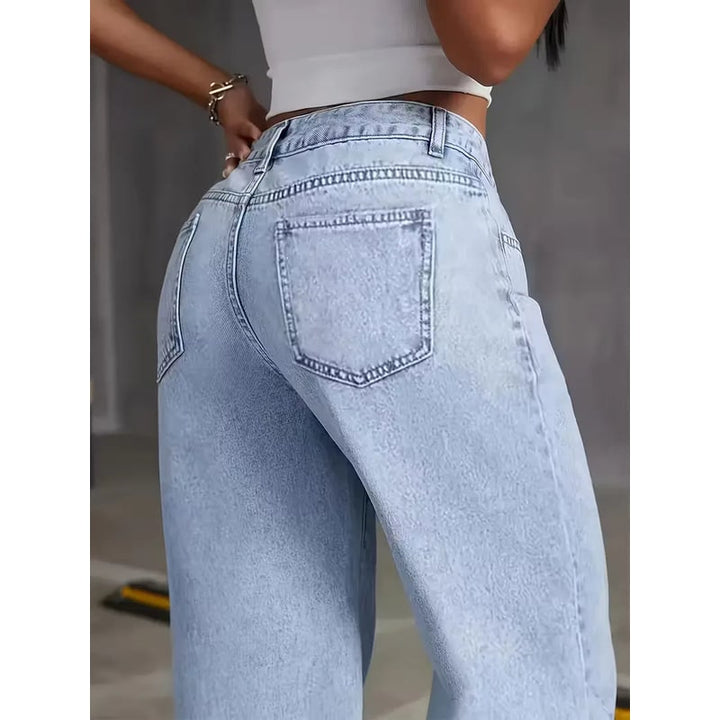 Senna High-Waisted Wide-Leg Jeans in Light Wash - image 3