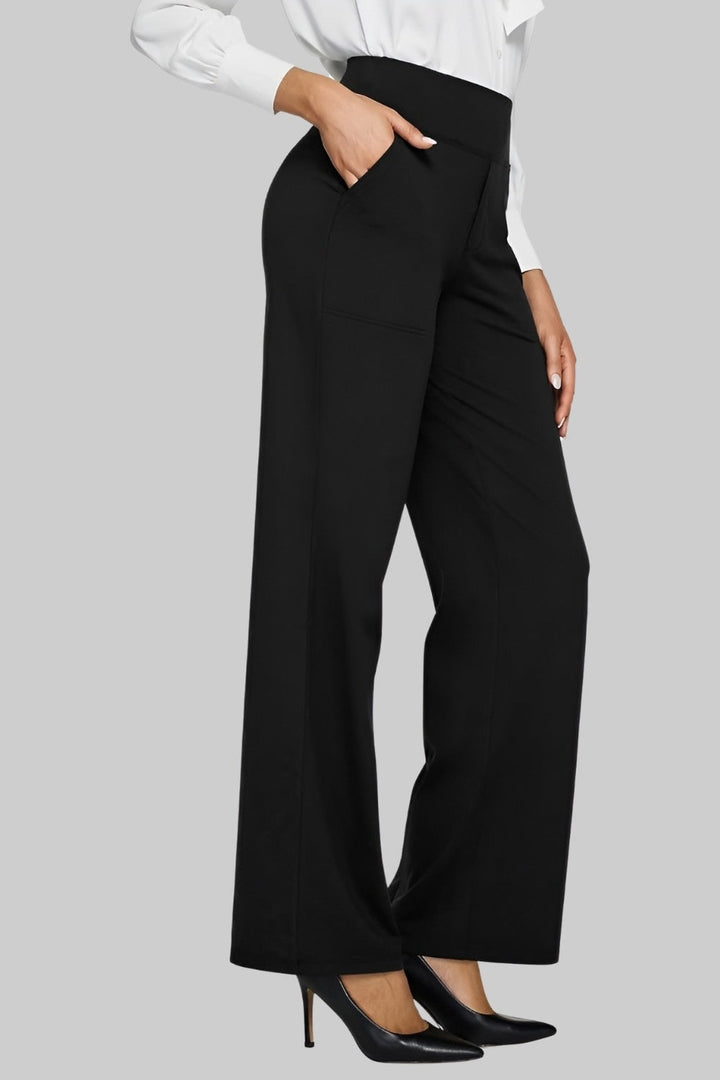 Talia High-Waisted Wide-Leg Pull-On Trousers - image 11