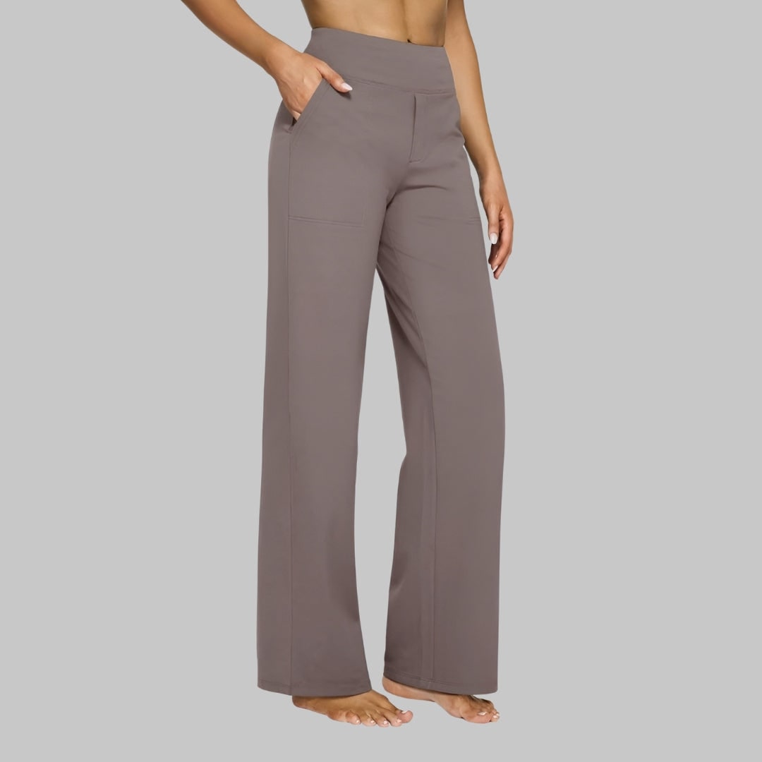 Talia High-Waisted Wide-Leg Pull-On Trousers - image 2