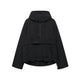 Annalise | Women's Hooded Zip-Front Padded Jacket for Layering in Black