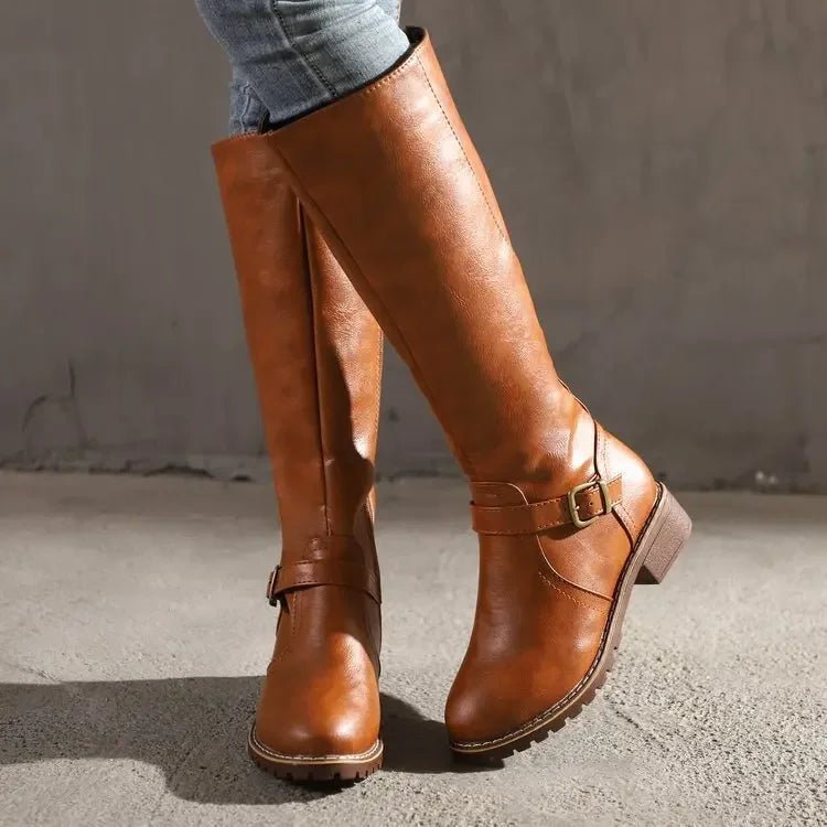 Rosemary | Women's Slip-On Non-Slip Boots for Long Days in Brown