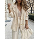 Gillian Ribbed Knit Double-Breasted Blazer - image 6