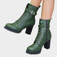 Caraway | Women's Buckle Boots for Standing All Day in Green