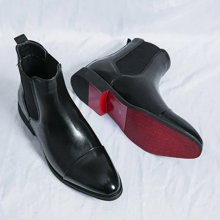 Bertram | Men's Slip-On Boots for Wide Feet in Black