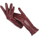 Hettie Leather Gloves with Ruched Wrist - image 4