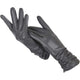 Hettie Leather Gloves with Ruched Wrist - image 5
