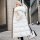 Benthe Long Puffer Coat with Faux Fur Hood and Belt - image 4