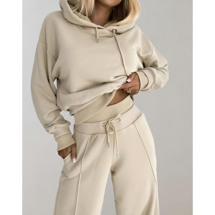 Femmy Cropped Hoodie and Wide-Leg Pants Lounge Set - image 6