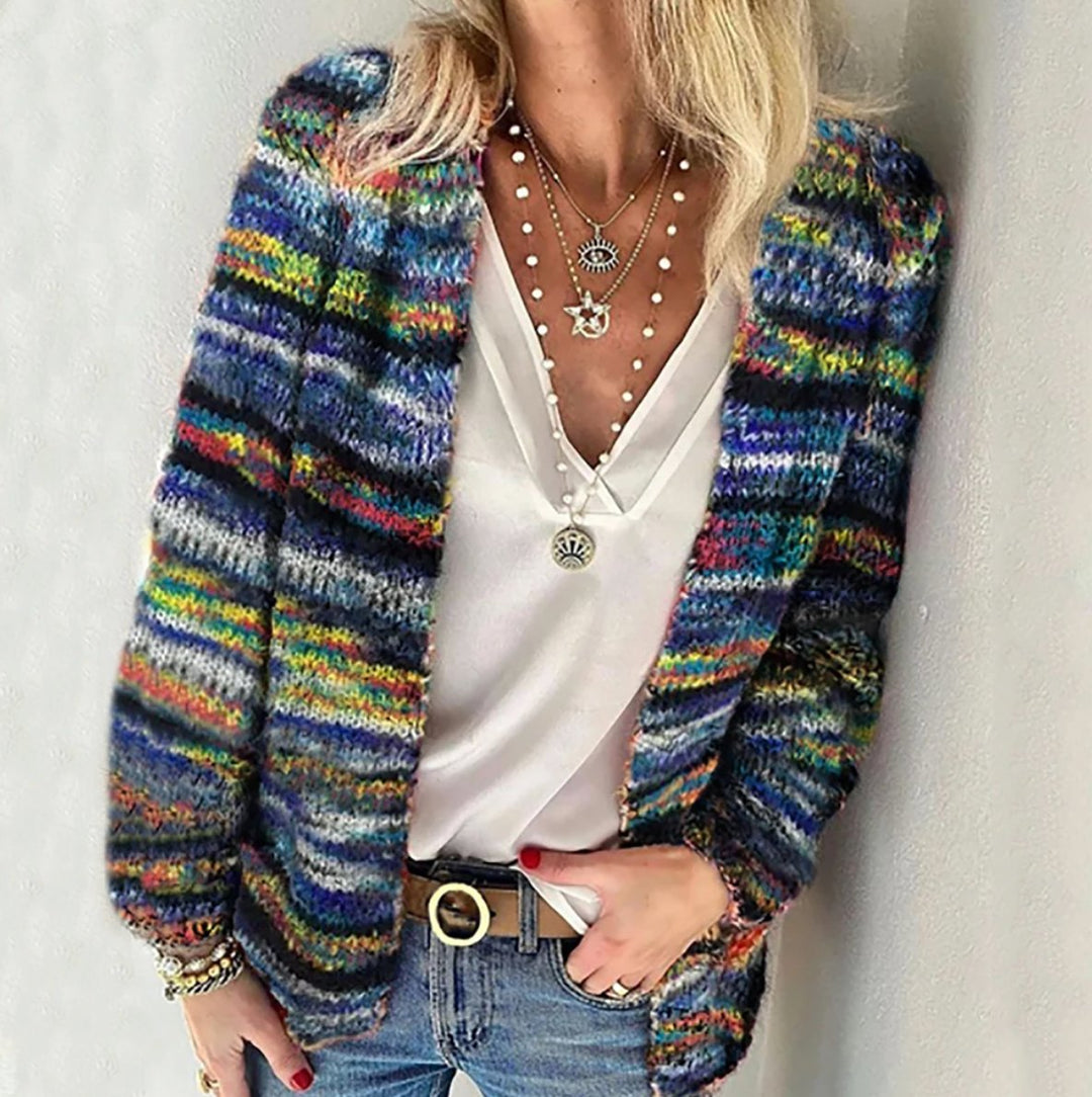 Primrose | Women's Button-Front Oversized Cardigan for Everyday Wear in Blue
