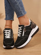 Nienke Orthopedic-Style Lace-Up Wedge Sneakers with Side Zip - image 4
