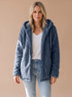 Lieke Oversized Hooded Teddy Fleece Zip-Up Jacket - image 6
