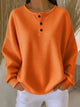 Lynn Oversized Waffle-Knit Henley Sweater - image 2