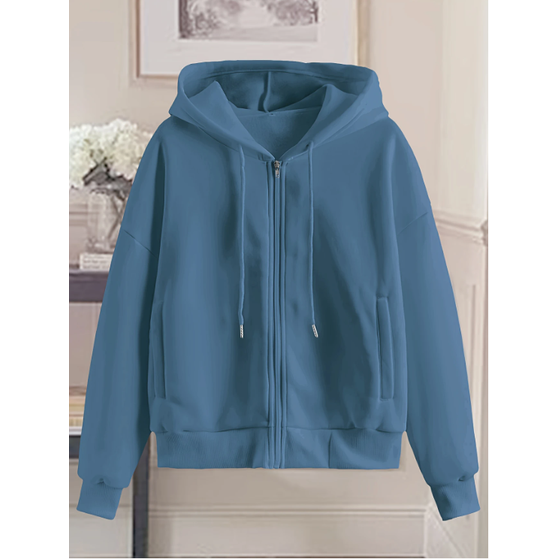 Lydie Oversized Zip-Up Hoodie with Pockets - image 3