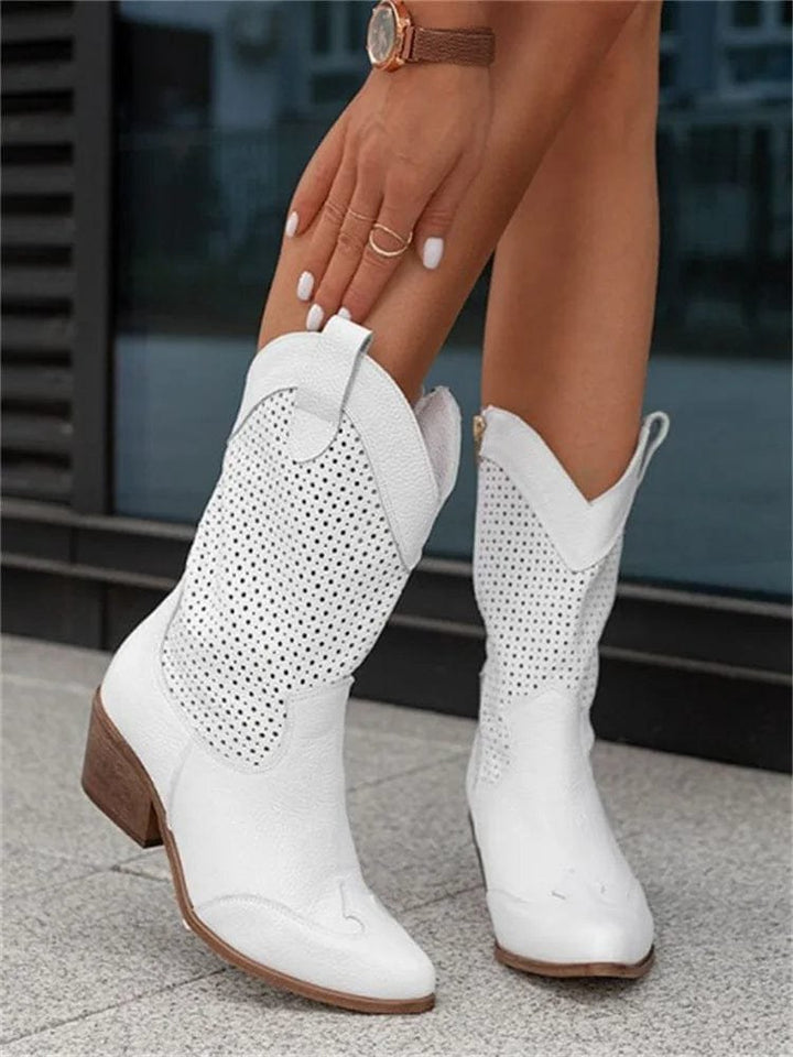 Sidony | Women's Cushioned Boots for Long Days in White