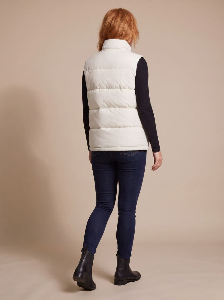 Rinske Quilted Puffer Vest with High Neck and Flap Pockets - image 4