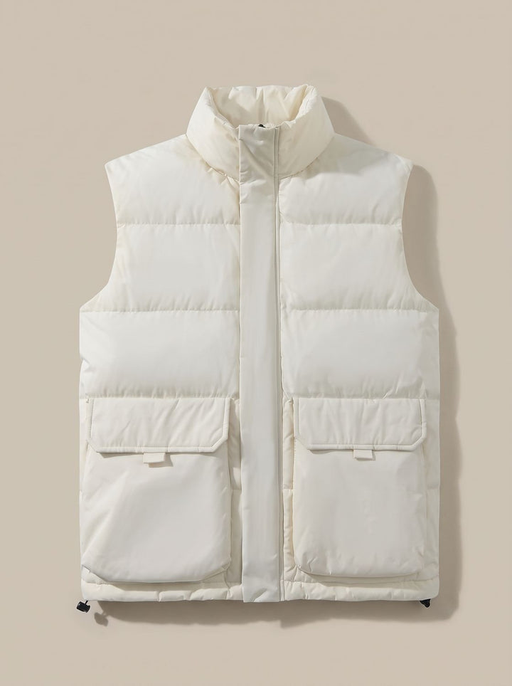 Rinske Quilted Puffer Vest with High Neck and Flap Pockets - image 5