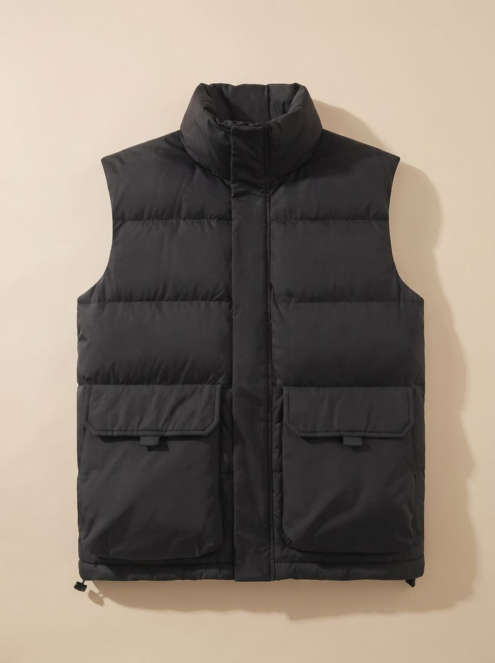 Rinske Quilted Puffer Vest with High Neck and Flap Pockets - image 6