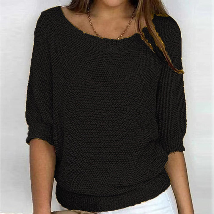 Elske Relaxed Batwing-Sleeve Knit Pullover - image 10